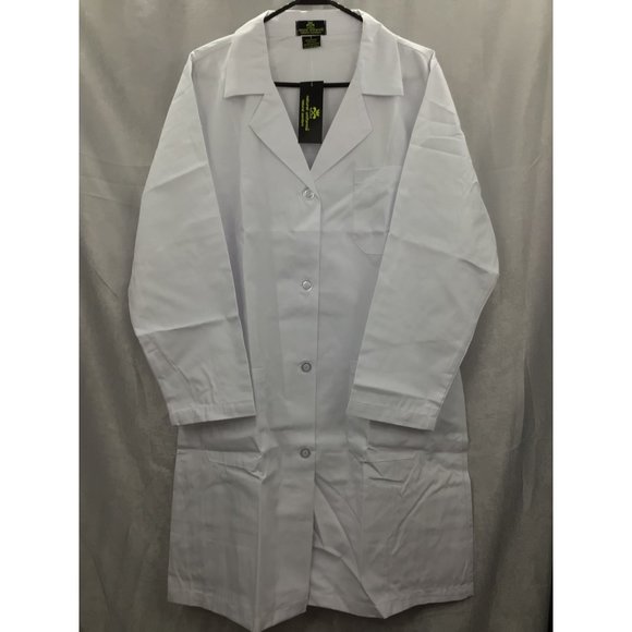 Natural Uniforms Unisex 40 In. Lab Coat Long Sleeve Large NWT - Picture 7 of 9
